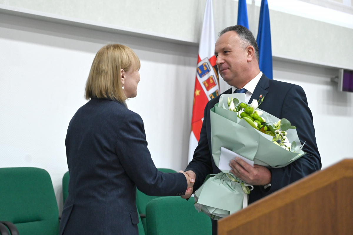 Ceremonia de învestire în funcție a rectorului Emil Ceban